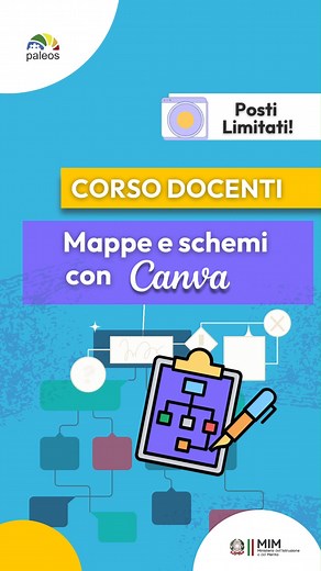 ✨Impara a creare mappe concettuali con Canva!🛑CORSO riconosciuto MIM: Posti limitati🛑 👉Con la nostra Creator Alessandra Santilli, pedagogista esperta, scopri come trasformare le tue idee in schemi e mappe chiare e coinvolgenti grazie alla "lavagna online" di Canva. 📚 Cosa imparerai: ▪ Creazione di schemi a bivio, ad acronimo, numerico e grafico ▪ Mappe concettuali per diverse materie (toria, Italiano, Sociologia) ▪ Trasformare documenti in presentazioni ▪ Realizzare copertine 3D con l'AI 🔥