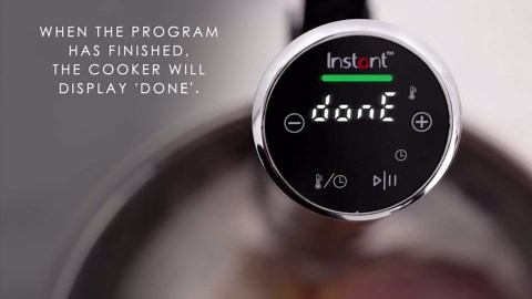 Amazon.com: Instant Pot Accu Slim Sous Vide 800W Precision Cooker,Immersion Circulator,Ultra-Quiet Fast-Heating with Big Touchscreen Accurate Temperature and Time Control,Waterproof : Home & Kitchen