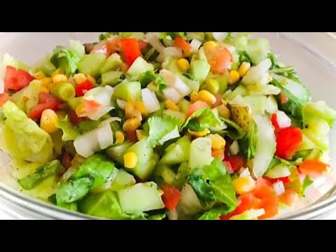 Mixed Vegetable Salad 🥗 | Easy & Healthy Salad Recipe | Ensalada Mixta | Quick Diet Meal