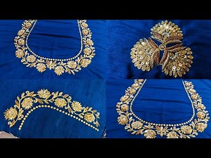Aari Work Blouse Design || Tutorial For Beginners