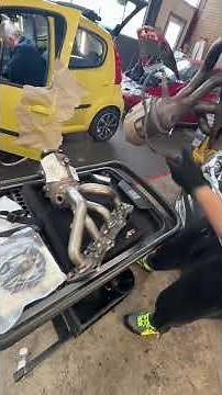 Hyundai Veloster 🚗 Catalytic converter replacement in process at GreensCars Garage! 🔧