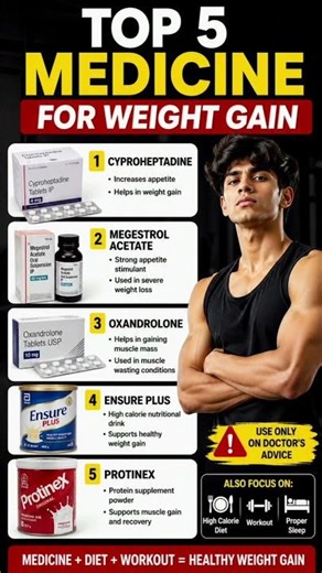 Best Weight Gain Medicines You Must Know 🔥 #shortvideo