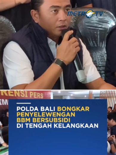 Ditreskrimsus Polda Bali bersama Polrestabes Denpasar hingga Polres jajaran, menindak 21 orang dalam perkara penyelewengan BBM bersubsidi ditengah kelangkaan bbm disejumlah wilayah di Bali, Sabtu (17/10). #metrotv #beritametrotv #viral #fyp #bbmbersubsidi #poldabali #kelangkaanbbmbersubsidi #bali
