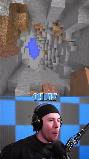 Insane Jump Into A Cave! *Minecraft*