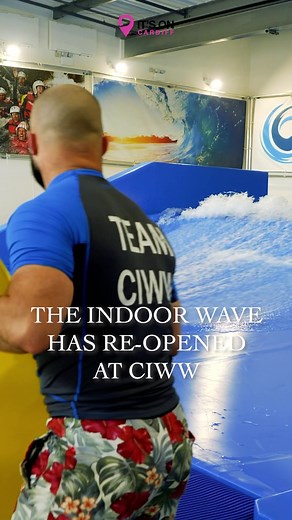 The Indoor wave has re-opened at the @cardiffintww! Wave.. goodbye to boring rainy days- Splash around whatever the weather at the indoor wave. 🏄‍♀️ 💦 | It's On Cardiff