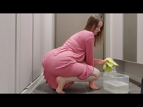 maria clean with me cleaning floor