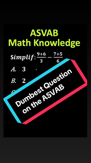 Easiest ASVAB Math Knowledge Question Review ✅ You’ll solve this in seconds ✅ Most test-takers still miss it ✅ Learn the shortcut that saves points Watch the breakdown and boost your score today. Future service members, your journey starts with one smart step.  #ASVAB #MathKnowledge #ASVABTips #StudyTok #MilitaryPrep | ASVAB Tutoring | Facebook