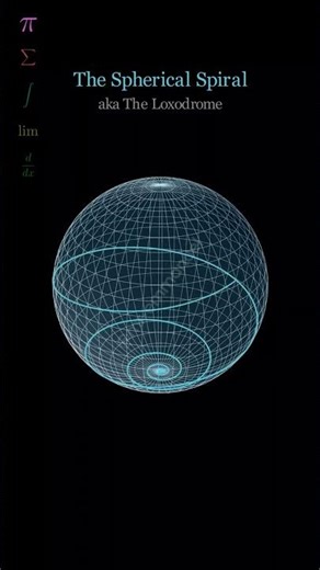 The Infinite Line That Fits on a Ball #shorts #maths #geometry #python #manim #3d #art