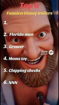 Top 6 funniest Disney trailers #ranking #top #disney #shorts #pixar #trailer