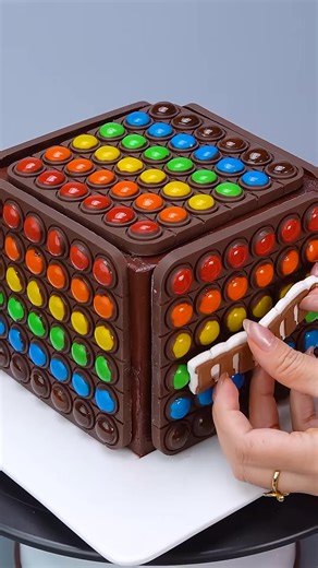 14K views · 99 reactions | M&M Candy Make Fancy Chocolate Cake | Tiny Cakes | Facebook