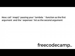 Learn Lambda Functions by Building an Expense Tracker | Python Beta Cert | Step 17