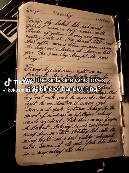 It looks so fancy #fyp #cursive #handwriting #relatable