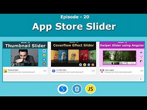 Swiper Slider Series - App Store Slider | Episode 20 | JavaScript | Swiper JS