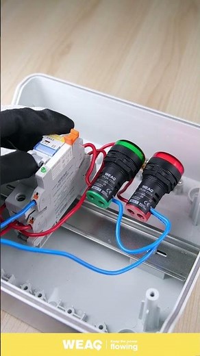 Effortless Wiring: MCB and Relay with Indicator Lights for Easy Understanding.