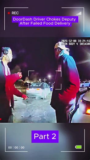 DoorDash Driver Chokes Deputy After Failed Food Delivery! Part 2 #Cops #Bodycam #Police #policeofficer #copsoftiktok