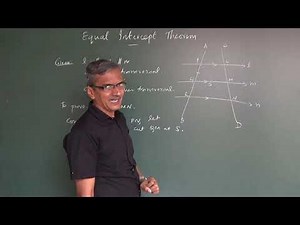 Grade 9 Math - Equal Intercept Theorem - Part 1