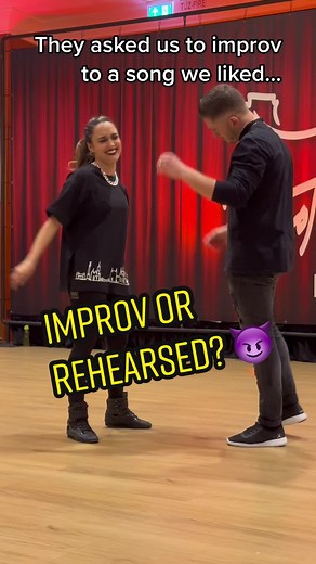 Improvised dance demo 🥰 No one believes us! Do you? 😆 How are we not interupting each other?! 🔥 Dance style: West Coast Swing - improv ⚡️ Follow if you want to spread this dance and check out other comps. 🎉 Event: Budafest 🎥 @Harold Baker #westcoastswing #wcs #dance #swingdance #socialdance #westcoastswingdance #dancelife #dancing #dancer #ballroomdance #lindyhop #partnerdance #modernswing #westcoastswingmoments #salsa #wcswing #swingdancers #ballroom #westcoastswingfamily #zouk #swing #wes
