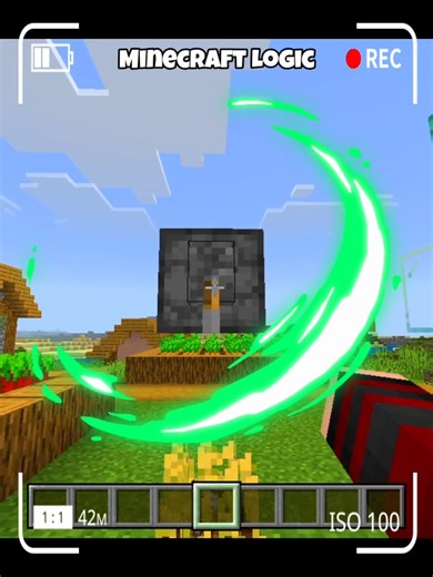 Minecraft Logic! 🤯 #shorts #minecraft