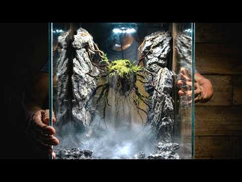 making a Floating Heart Forest Paludarium | Aquaterrarium | Full Build Process from Scratch
