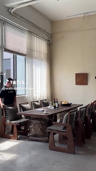 This isn’t a tea table—it’s an apocalyptic aesthetic installation!#furniture #wabisabi #zen #vacationrental #homedecor #interiordesigner