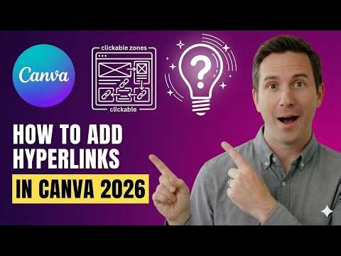 How To Add Hyperlinks in Canva (2026) | Beginner Guide