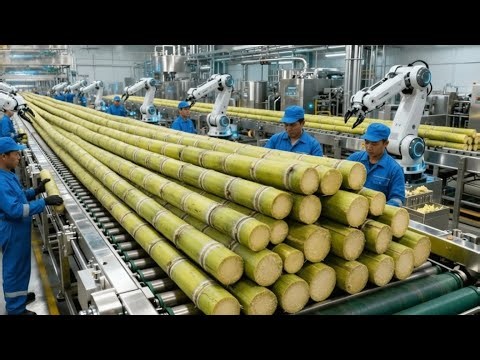 Inside a Modern Sugar Factory: How Sugar Is Made from Sugarcane (Full Process)