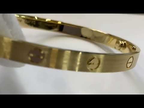 Cartier Love Bracelet Brushed Finish #18kgold #cartierlovebracelet