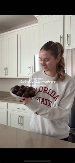 Healthy Dark Chocolate Raspberry Protein Truffles Recipe