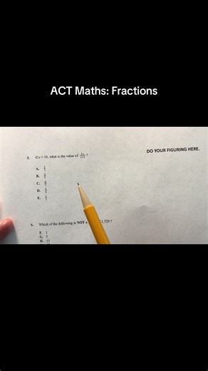 Mastering Fractions for ACT Maths Success
