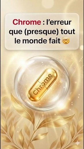 🟥 Chrome : la clé du métabolisme du glucose