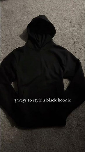 3 ways to style a black hoodie