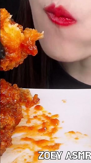 ASMR KFC SPICY FRIED CHICKEN #shorts