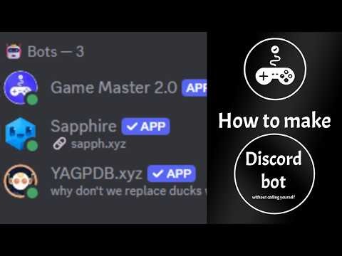 How to make discord bot without coding