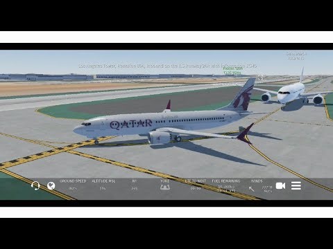 LAX to SFO Full Flight ✈️ Qatar Airways 737 MAX 8 | Infinite Flight Simulator
