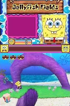 SpongeBob's Truth or Square Gameplay (Nintendo DS)