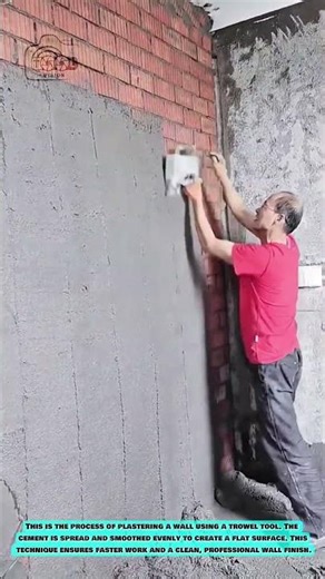 Plastering Trowel Tool Using Manual Smoothing Technique for Walls