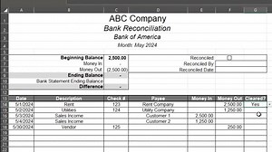 Bank Reconciliation | Cash Reconciliation | Small Business Template | Account Balancing | Reconciling | Account Recon | Business Spreadsheet - Etsy