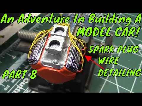 How to Add Spark Plug Engine Detail For an Old Model Car Kit (AIBMC Part 8)