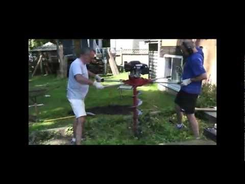 How To Use A Gas Powered Post Hole Digger