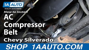 How to Replace AC Compressor Belt 2001-06 GMC Sierra
