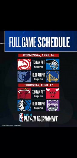 full game schedule of april 16 2025 | Korn TV