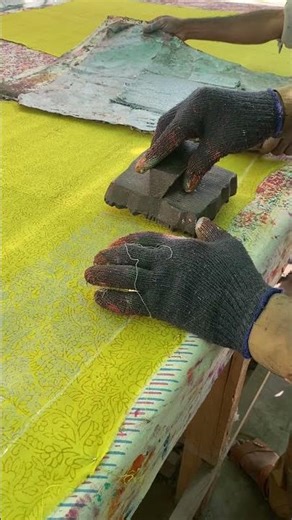 Hand Block Printing Magic #BlockPrint #TextileArt