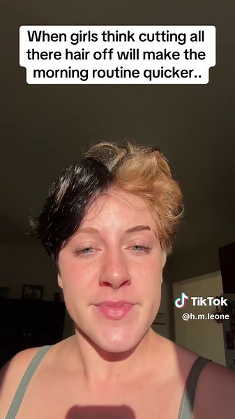 No filter needed for this baby😂😂😂 #pixiecut #pixie #lgbtq #morningroutine #morning #morningvibes #morningvlog #life #messyhair #foryoupage #trending