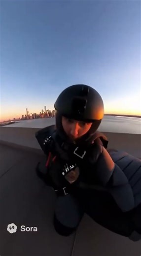 Why's this parachute opening so late? I'm base jumping off the Statue of Liberty here!