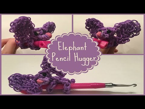 Rainbow Loom -Elephant Pencil Hugger- Pencil Hugger Series