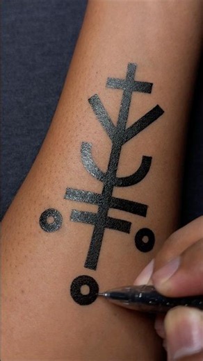 Sigil protection from negative energy⚡️ tattoo idea / Gel pen art ……#tattoo #art