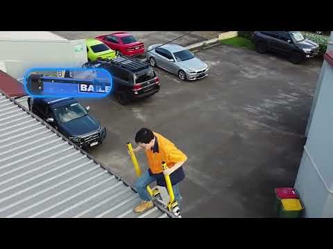 New Bailey Stepthru™ Extension Ladder Safety Device