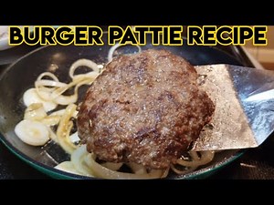 Homemade juicy burger patties recipe | How to make the perfect hamburger patty | Hamburger pattie