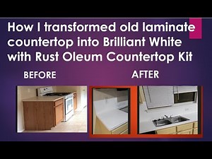 How I Transformed Formica (Laminate) Countertop into Brilliant White with Countertop Paint Kit