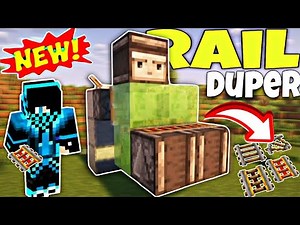New 1.21 Unlimited Rail Duplication Glitch Farm || Tutorial in Minecraft Bedrock,Java